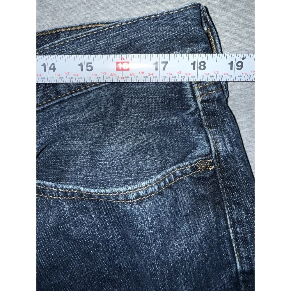 Levi‎ 559 Mens Jeans 36X34 Relaxed Fit Straight Leg Frayed Hem Buttery Soft Feel